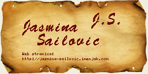 Jasmina Sailović vizit kartica